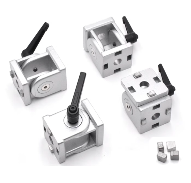 45配活动块铰链银色 带手柄